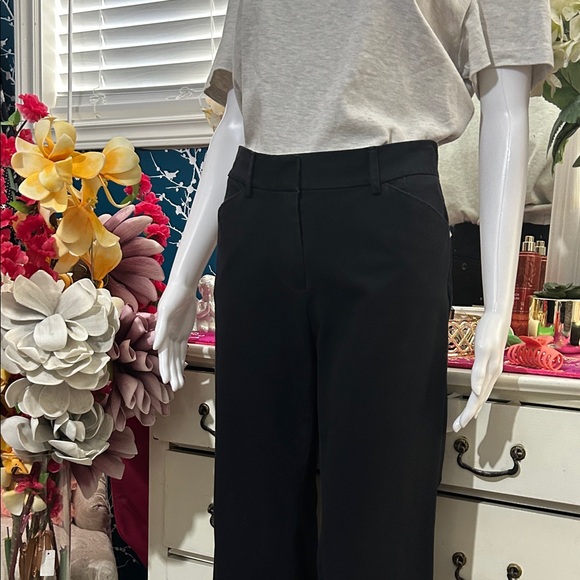 ALFRED SUNG Women's Classic Black Straight Leg Pants - Picture 2 of 15